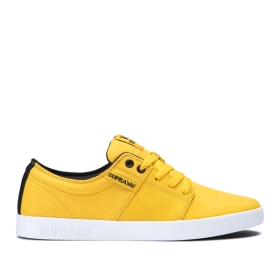 Supra Mens STACKS II Caution/Black/white Low Top Shoes | CA-24083